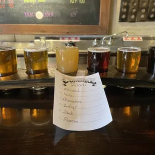 a selection of beers