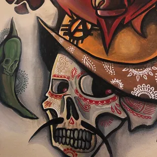 Mural representing NM