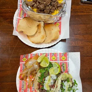 Papa Asada Especial &amp; Tacos Mixtos