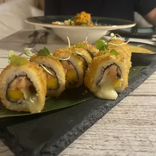 Fried salmon roll