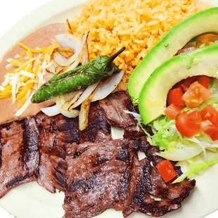 PLATO CARNE ASADA CARNE ASADA PLATE