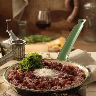 a bowl of beans and parmesan