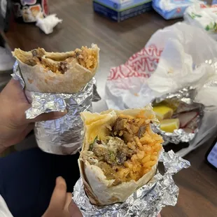 regular asada burrito