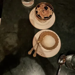 The almond budino was decadent without being overly sweet, loved the cherry jelly as balance. The lemon ice was so refreshing.