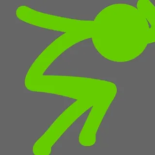 Green Stick Figure A.