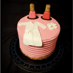 Spa party cake