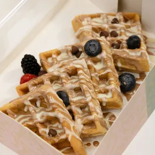 food, waffles