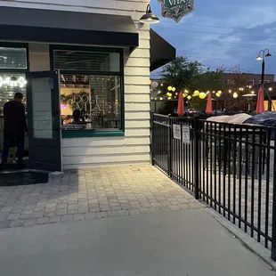 Outside