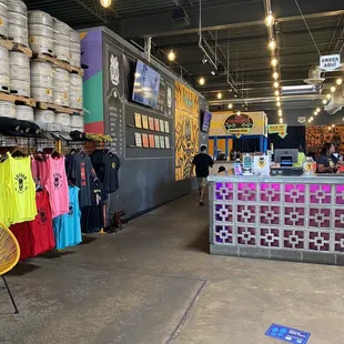 he inside of a store