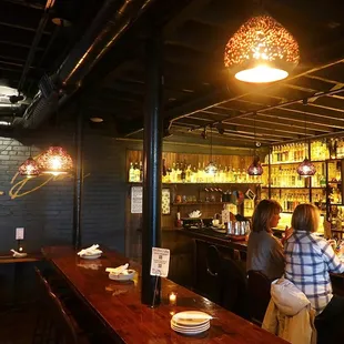 The bar was an intimate, low-lit space harboring top-shelf mezcals.