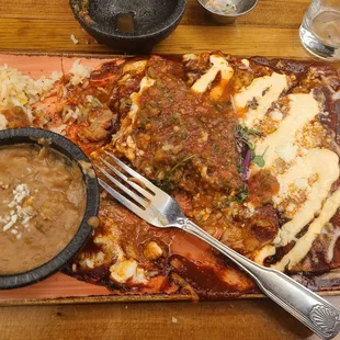 Carne Asada Cheese Enchilada Plate