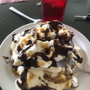 a dessert on a plate