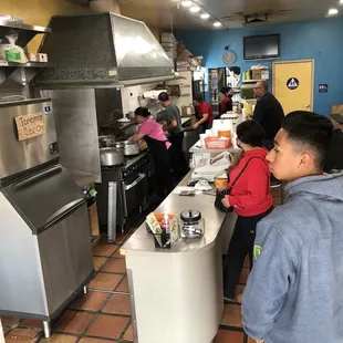 View inside from the front entrance.