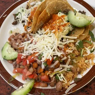 Carne Asada Taco Plate