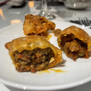 3 various empanadas