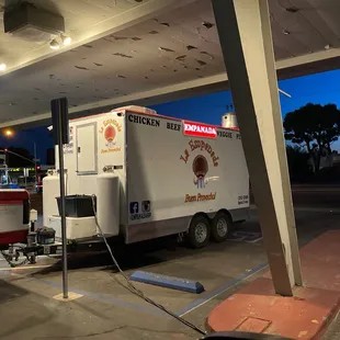 Outside waiting in the car