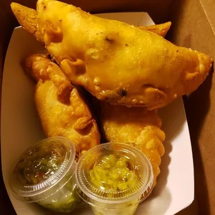 a box of empanadas