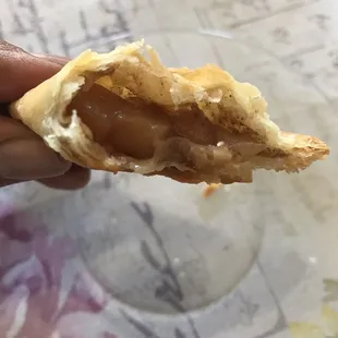 The Final Bite. This is what remains of the apple empanada
