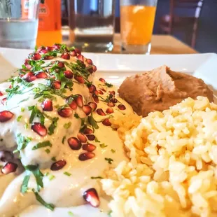 a plate of food on a table