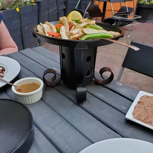 a plate of food on a table