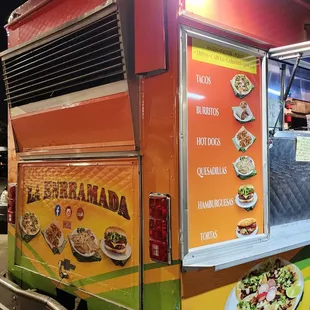 Simple menu from the food truck. More options available inside restaurant.