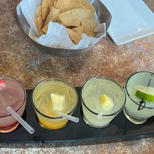 Margarita Flight on the Rocks.