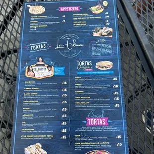 Food menu