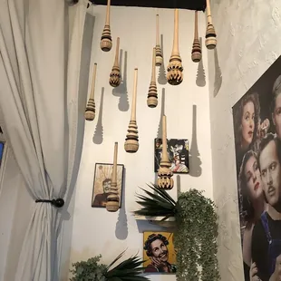 Molinillos in an artistic arrangement