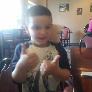 My son liked the food and he doesnt really oike to eat anywhere this place is great for around this area