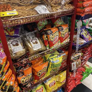 a variety of snacks