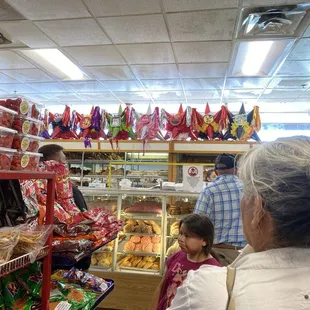 The long line but it went fast.
