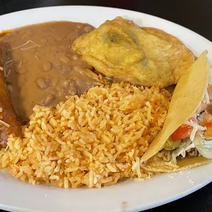 2. Chile Relleno, Enchilada and Taco Combo