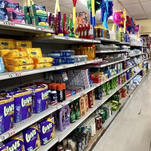 a grocery aisle