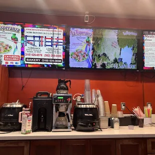 Where you pay and pick up food