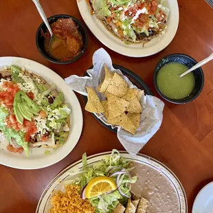 plates of mexican food