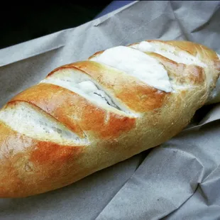 jalapeño and cream cheese roll. So good.