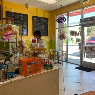Front of store