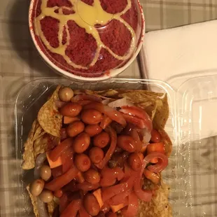 Tostilocos y esquite con hot chetos - $12 for both