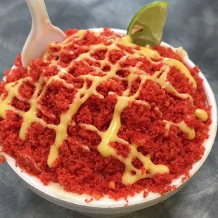 Esquite with Hot Cheetos