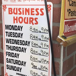 Their business hours