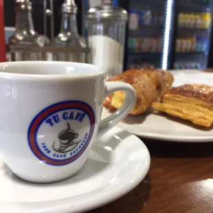 Cuban Coffee and pastries