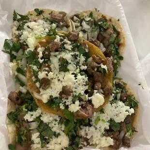 Asada mini tacos