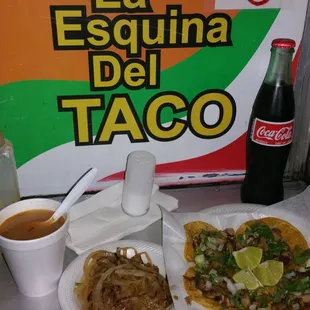 Carnitas with a mexican coke.