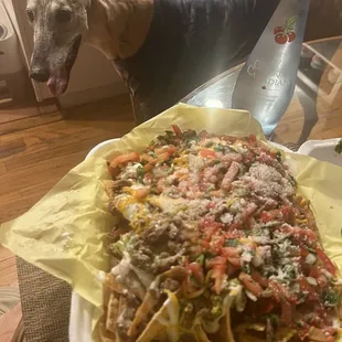 Carne asada nachos