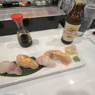 Nigiri 4 pieces $17 USD and worth it!