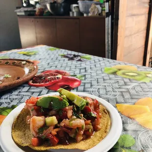 Tostada de ceviche (6.50)