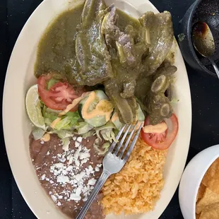 Costillas en salsa verde