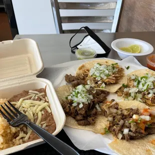 Carne Asada Taco Plate