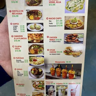 ramen and noodles, menu