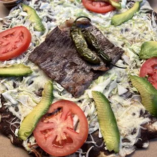 Tlayuda (Oaxacan pizza).